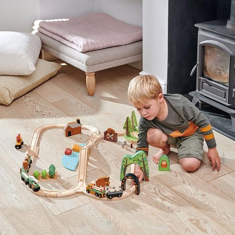 Drewniana kolejka - Podróż po lesie, Tender Leaf Toys 2