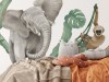 Naklejka na ścianę - safari zwierzęta  3