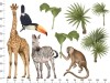 Naklejka na ścianę - safari zwierzęta II 6