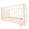 Łóżeczko - łóżko dziecięce 70x140 cm z opcją tapczanika Basic złamana biel 1