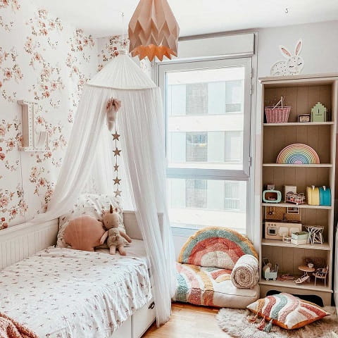 Tapeta dziecięca Floral Vintage Kwiaty  10