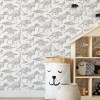 Tapeta dziecięca Dino dinozaury white w brytach 1