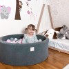 Suchy basen z piłeczkami (200 szt) ciemnoszary MeowBaby