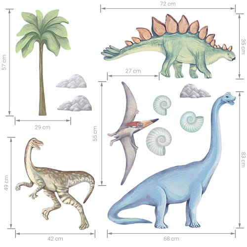 Naklejka na ścianę dinozaury II 6