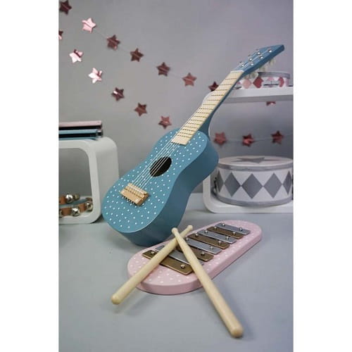 Gitara niebieska drewniana Jabadabado 1