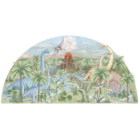 Naklejka na ścianę świat dinozaurów 2