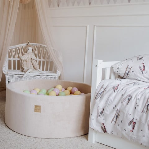 Suchy basen Velvet Spring + 250 piłek - gotowy zestaw MeowBaby 4