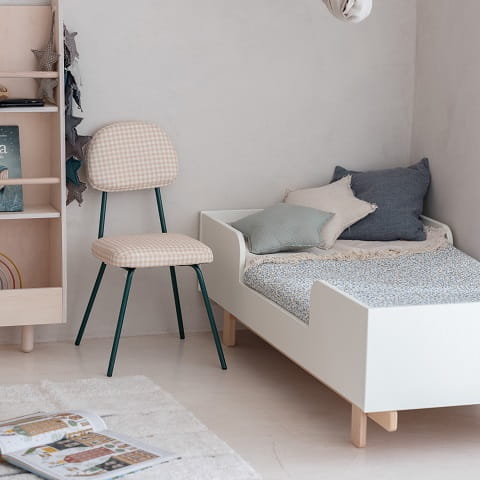 Łóżeczko - łóżko dziecięce 70x140 cm z opcją tapczanika Basic złamana biel 7