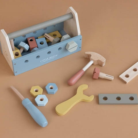 Toolbox zestaw majsterkowicza skrzynka z narzędziami Little Dutch 2