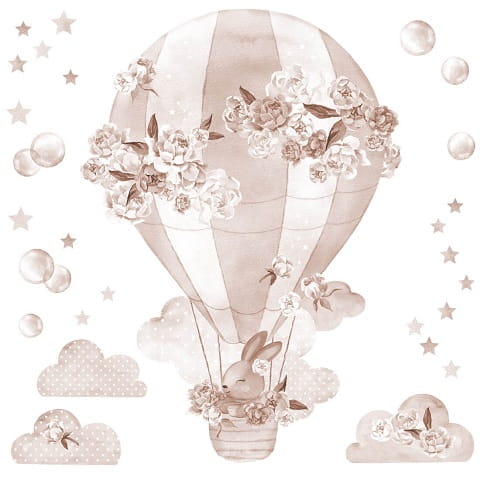 Naklejka na ścianę balon boho 2