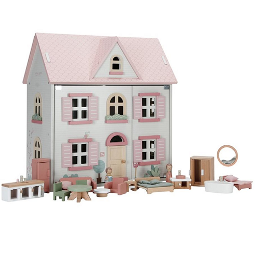 Little Dutch domek dla lalek drewniany z mebelkami