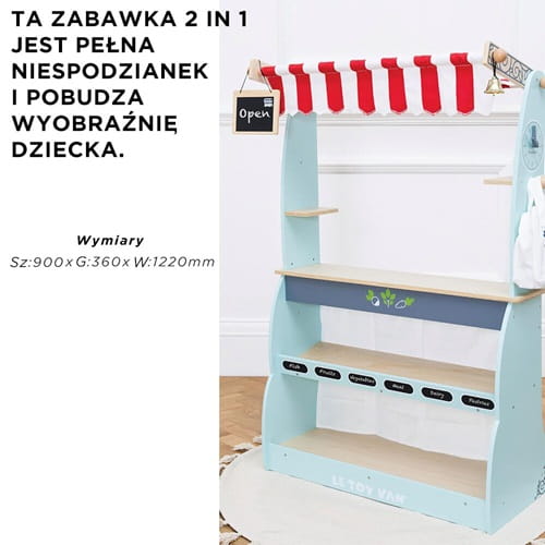 Sklep i kawiarnia 2w1 drewniana Le Toy Van  3