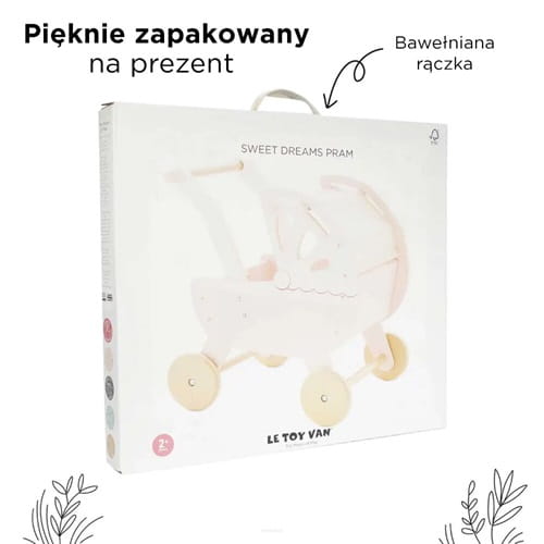 Drewniany wózek dla lalek Sweetdreams Le Toy Van 5