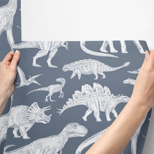 Tapeta dziecięca Dino dinozaury blue w brytach 3