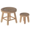 Maileg stolik ze stołkiem drewniany Table and stool set