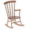 Maileg fotel bujany różowy, Rocking chair Dark powder