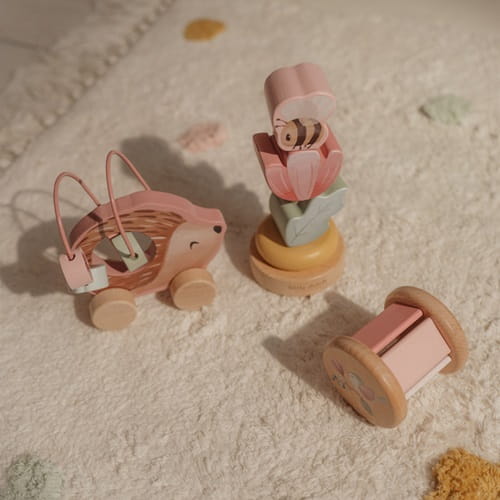 Drewniany zestaw prezentowy Fairy Garden różowy dla dziewczynki Little Dutch 2