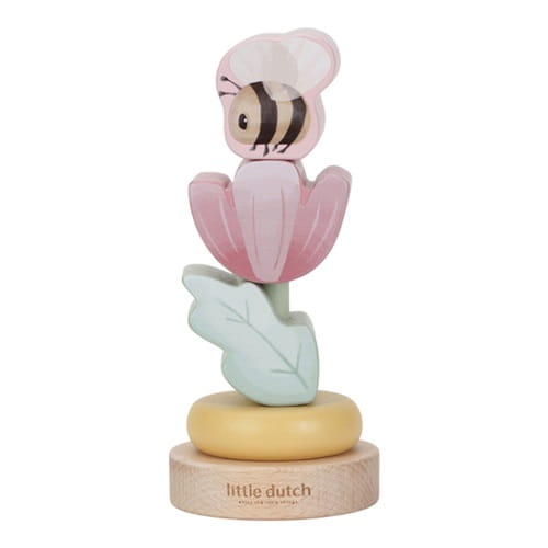 Drewniany zestaw prezentowy Fairy Garden różowy dla dziewczynki Little Dutch 3