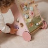 Drewniany chodzik pchacz różowy Fairy Garden roczek dziewczynki Little Dutch 5