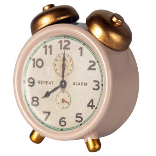 Maileg budzik zegar dla myszek różowy 3