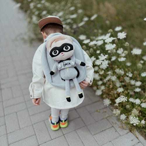Plecak Metoo Chłopiec Boy z wyjmowanym pluszakiem z imieniem 1