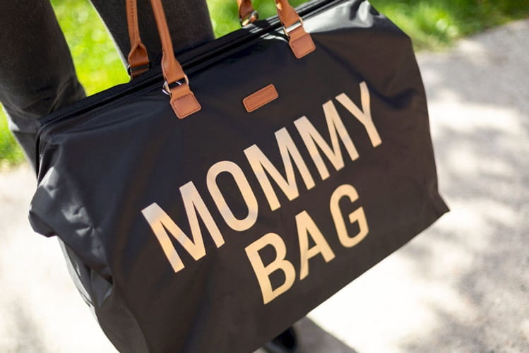 Torba Mommy Bag Czarno-Złota 8