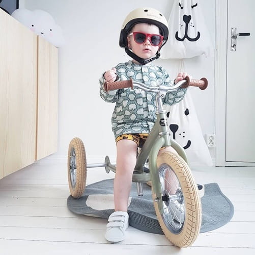 Rowerek trójkołowy biegowy 2w1 zielony matowy Trybike