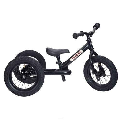 Rowerek trójkołowy biegowy 2w1 czarny matowy Trybike 3