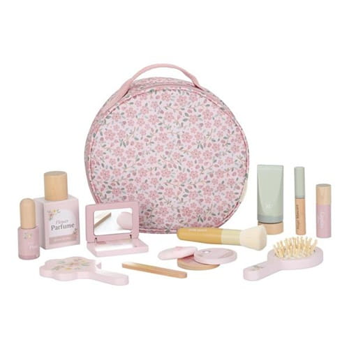 Kosmetyczka z akcesoriami Beauty Case różowa Little Dutch