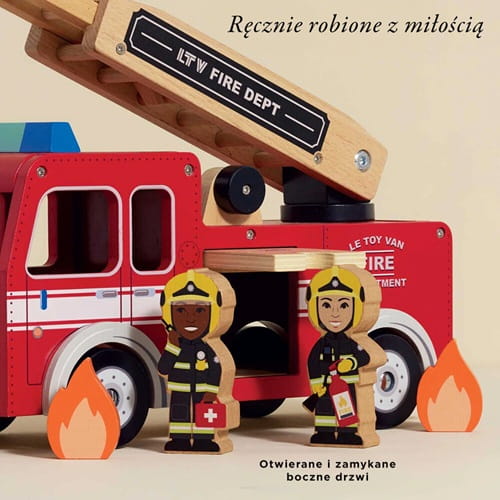 Wóz strażacki drewniany Le Toy Van 3
