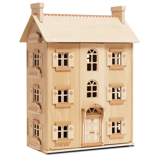 Naturalny drewniany domek dla lalek Le Toy Van 1