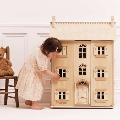 Naturalny drewniany domek dla lalek Le Toy Van