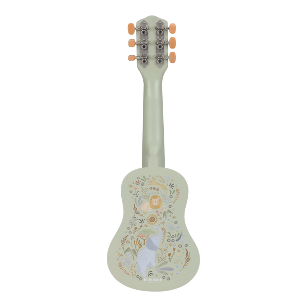 Drewniana gitara zielona Safari Friends FSC Little Dutch  6