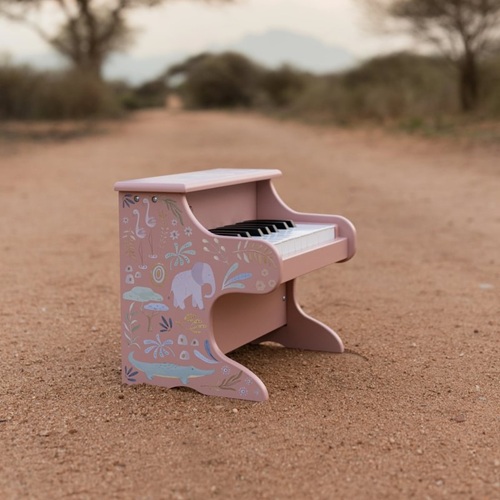 Drewniane pianino różowe Safari Friends FSC Little Dutch 5
