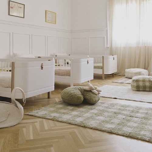 Dywan Bawełniany Vichy Matcha Swan Lake Lorena Canals 1
