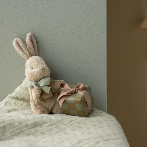 Maileg króliczek my first bunny mięta w pudełeczku 2