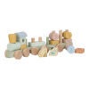 Pociąg drewniany z klockami Safari Friends FSC Little Dutch 4
