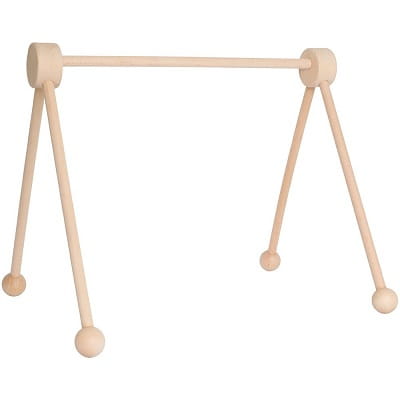 Drewniany stojak edukacyjny baby gym naturalne drewno Jabadabado 1