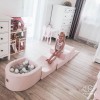 Piankowy zestaw do zabawy z basenem 100 piłek, jasnoróżowy MeowBaby
