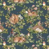 Tapeta dziecięca Sleepy Animals Granat śpiące zwierzęta