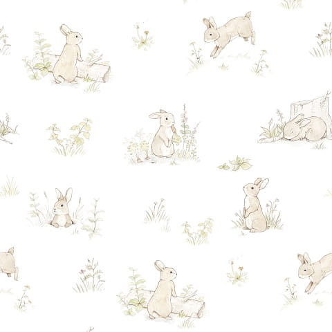 Tapeta dziecięca Rabbit Day Króliczki 1