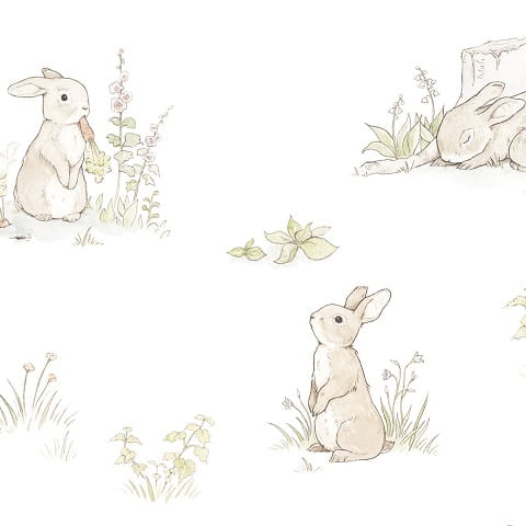 Tapeta dziecięca Rabbit Day Króliczki 2