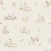 Tapeta dziecięca Rabbit Day Króliczki Beżowa 1