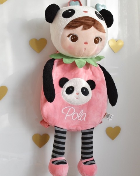 Plecak Metoo Panda z imieniem