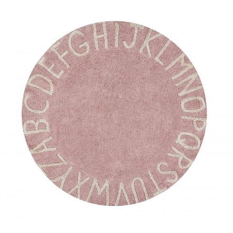Lorena Canals Dywan Round ABC Vintage Nude Natural 1
