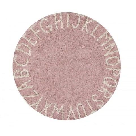 Lorena Canals Dywan Round ABC Vintage Nude Natural 1