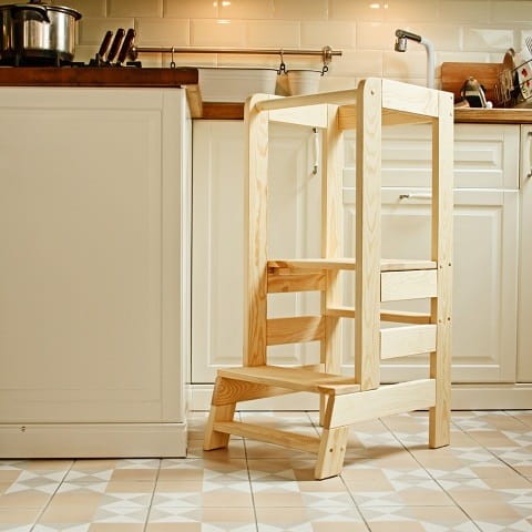 Kitchen Helper Pomocnik Kuchenny dla Dziecka Naturalny 1