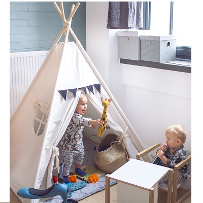 Komplet - namiot tipi blady przyjaciel, dwustronna mata i poduszka